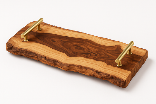 Live Edge Wooden Serving Tray