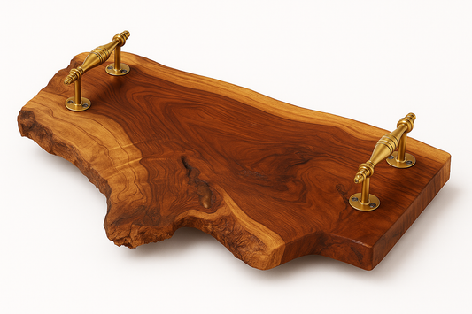 Live Edge Wooden Serving Tray